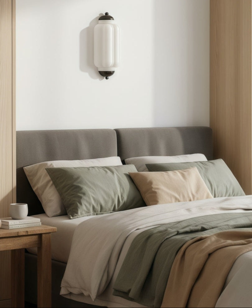 Ribbed Glass Capsule Wall Light | Ormexis