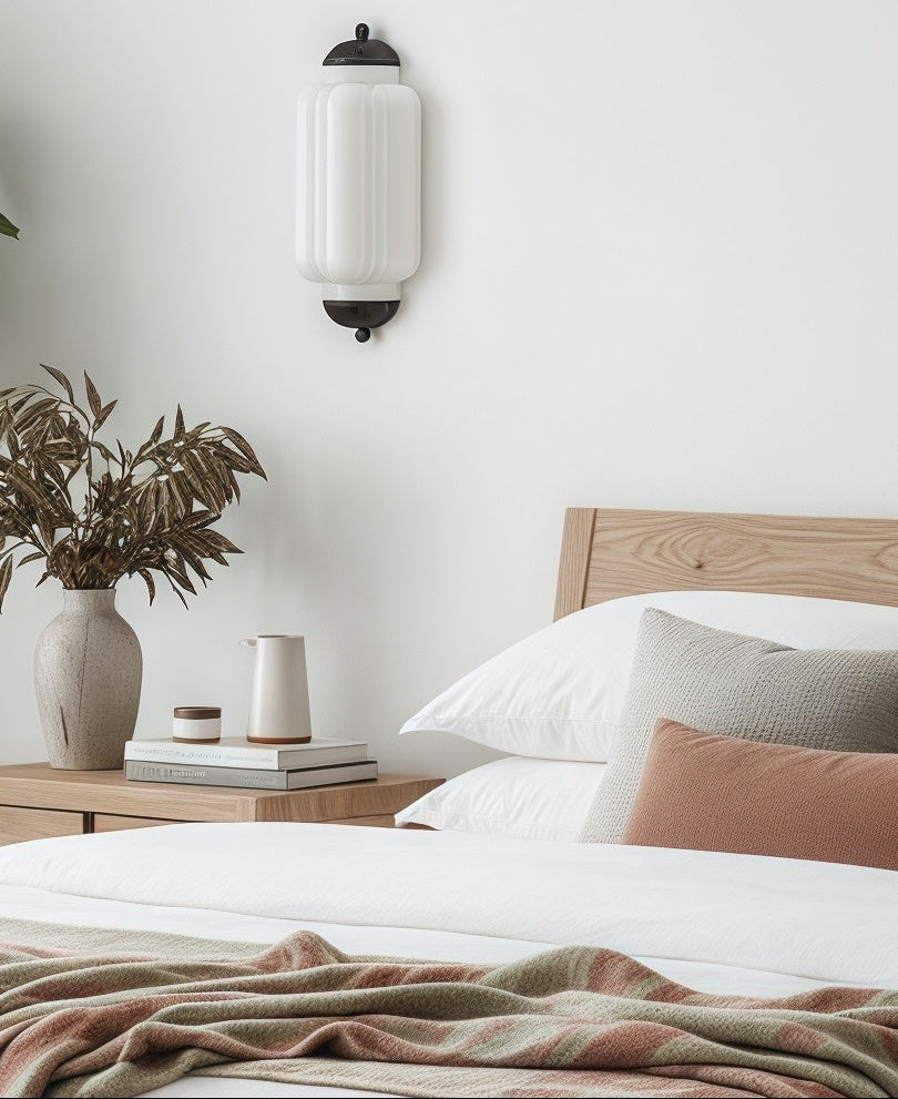 Ribbed Glass Capsule Wall Light | Ormexis