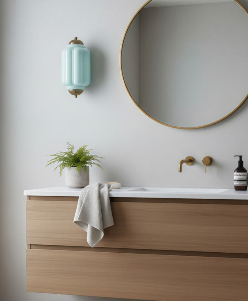 Ribbed Glass Capsule Wall Light | Ormexis