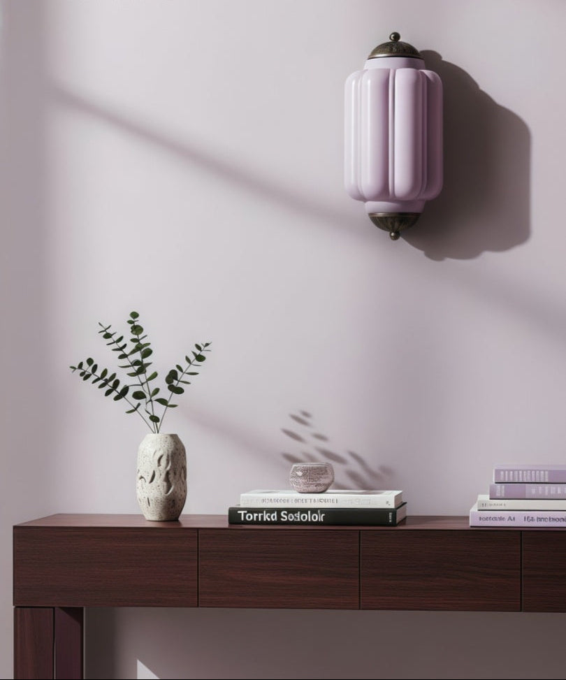 Ribbed Glass Capsule Wall Light | Ormexis