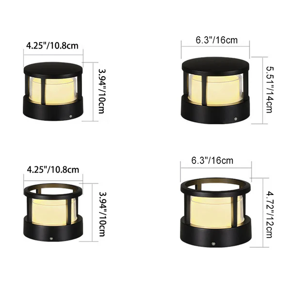 Framed Outdoor Pillar Light | Ormexis