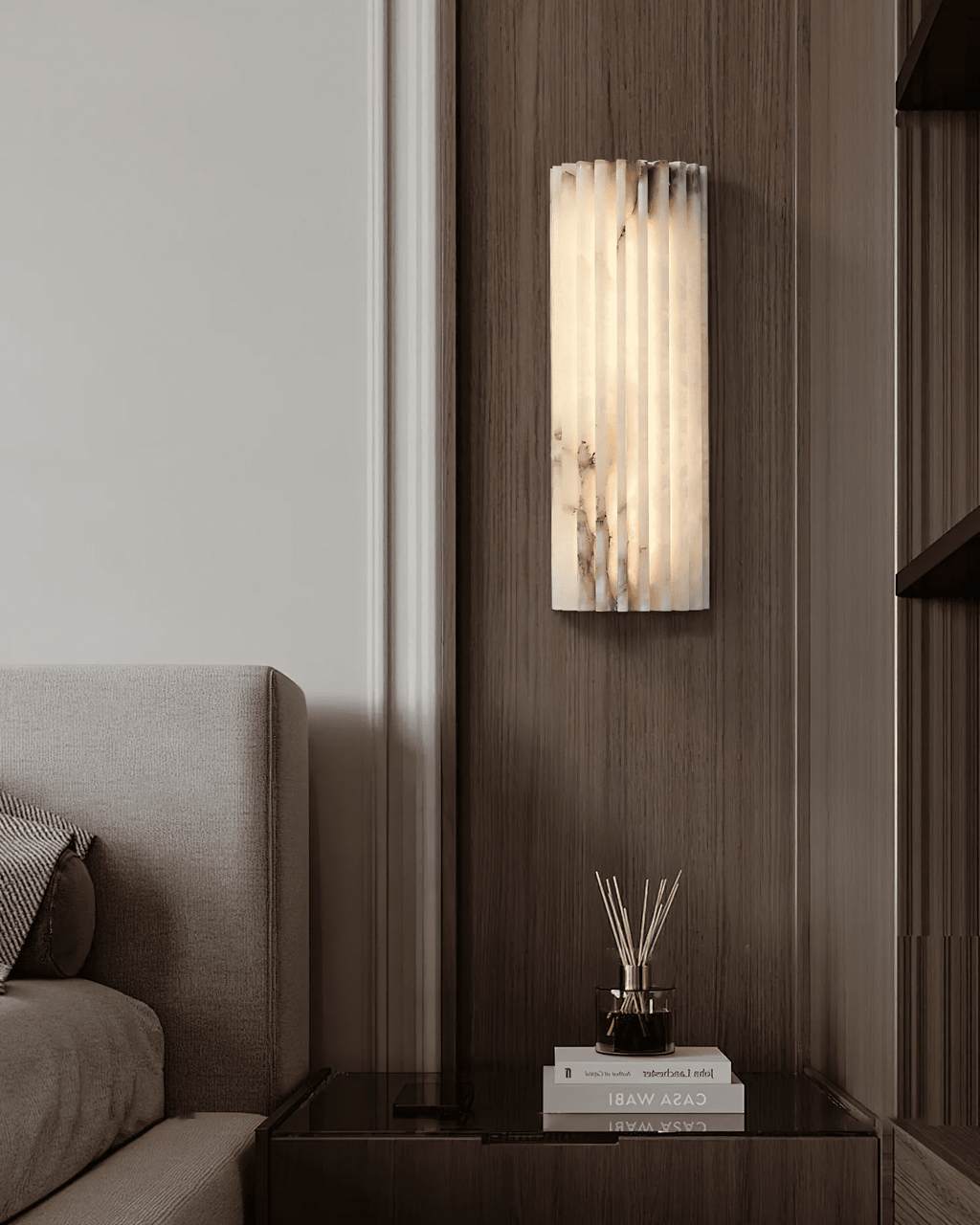 Rula Alabaster Wall Light | Ormexis