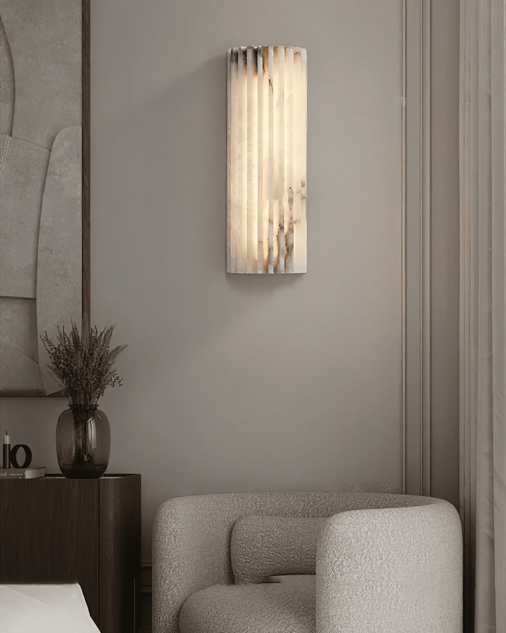 Rula Alabaster Wall Light | Ormexis