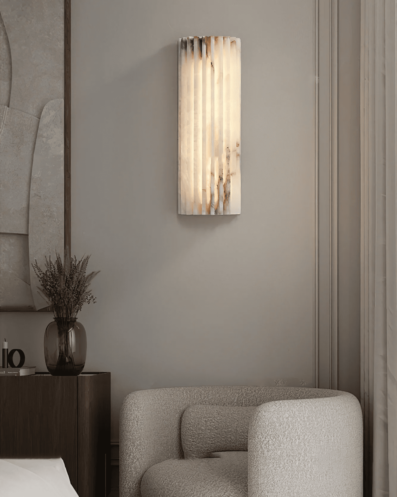 Rula Alabaster Wall Light | Ormexis