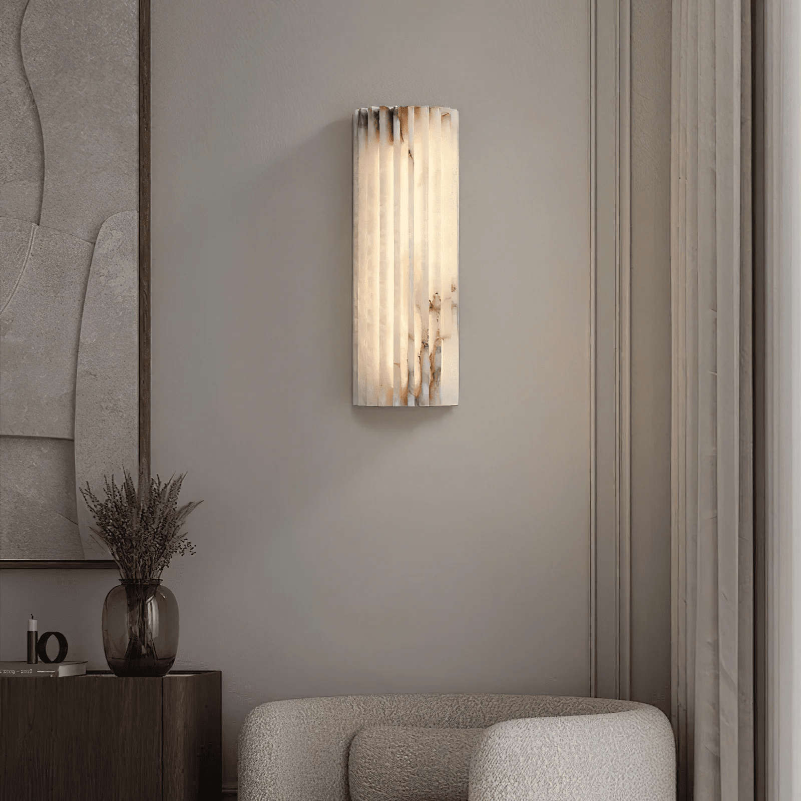 Rula Alabaster Wall Light | Ormexis