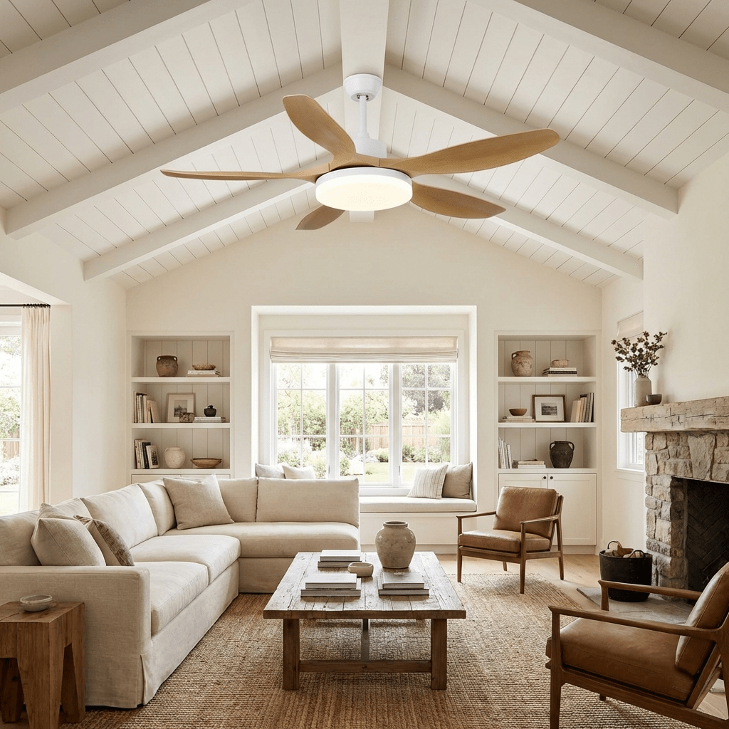 Asymmetric Blade Ceiling Fan Light | Ormexis