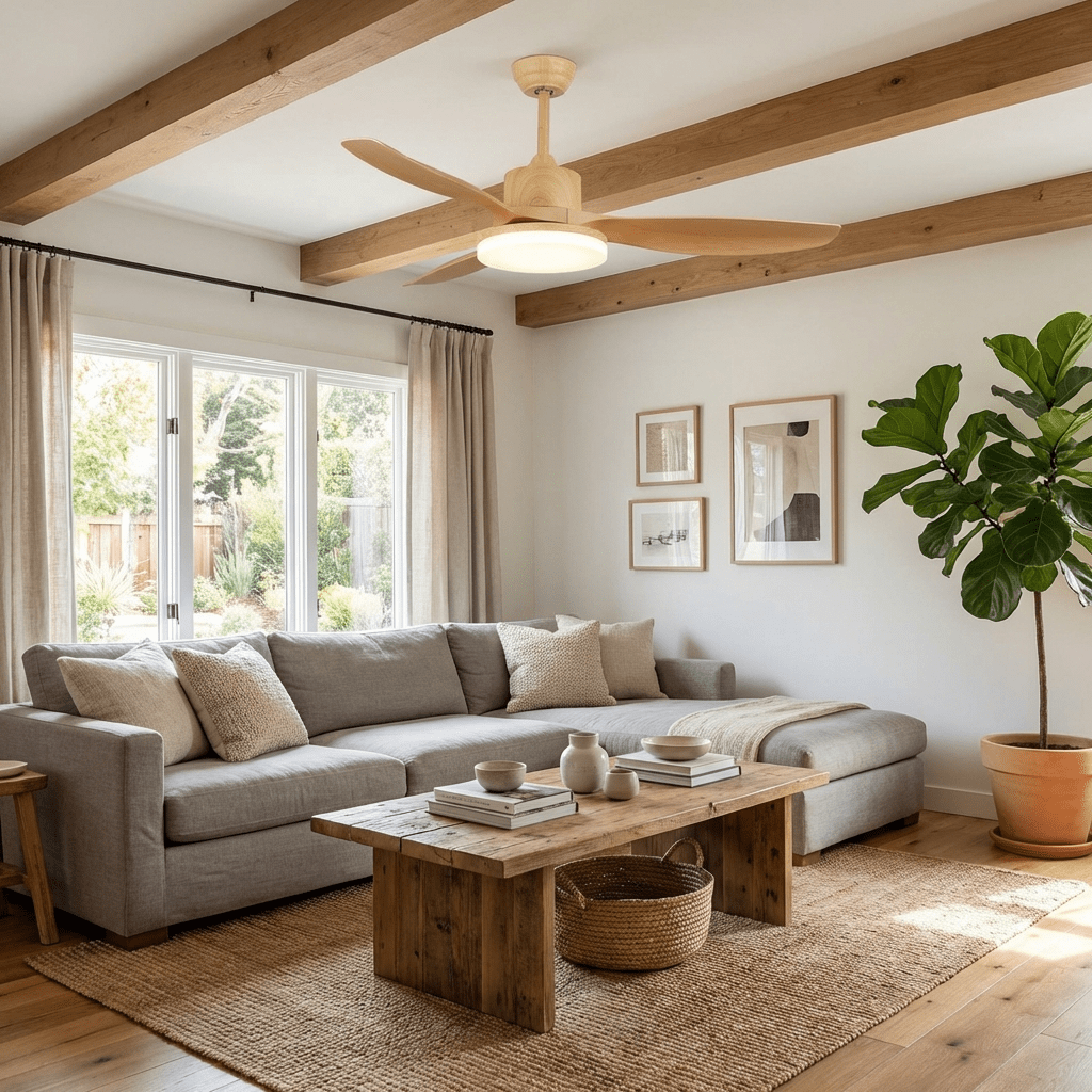 Asymmetric Blade Ceiling Fan Light | Ormexis
