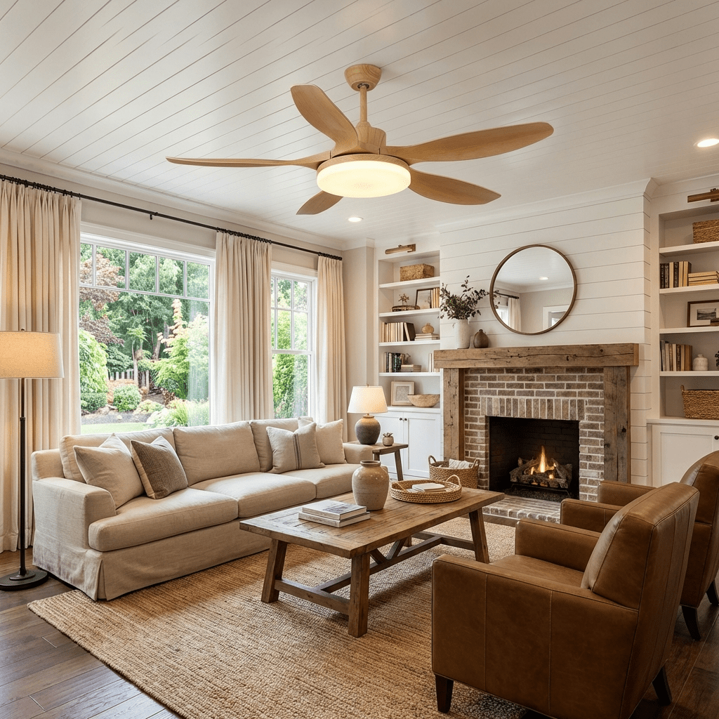 Asymmetric Blade Ceiling Fan Light | Ormexis