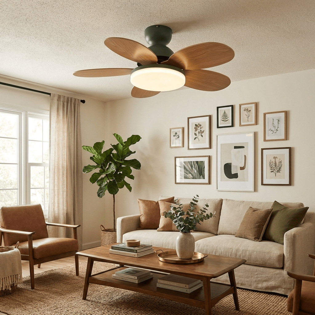 Luce per ventilatore da soffitto con pale a petalo | Ormexis