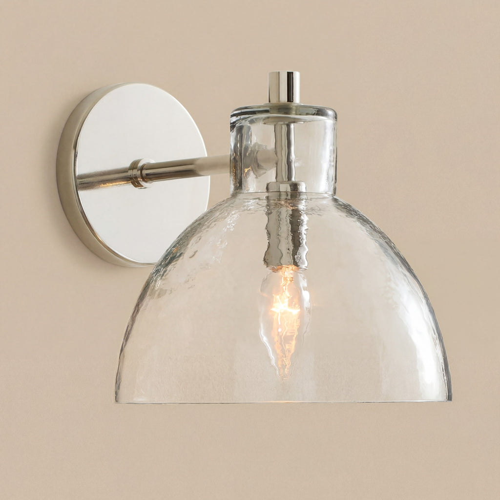 Aurelia-vegglampe med glasskuppel | Ormexis