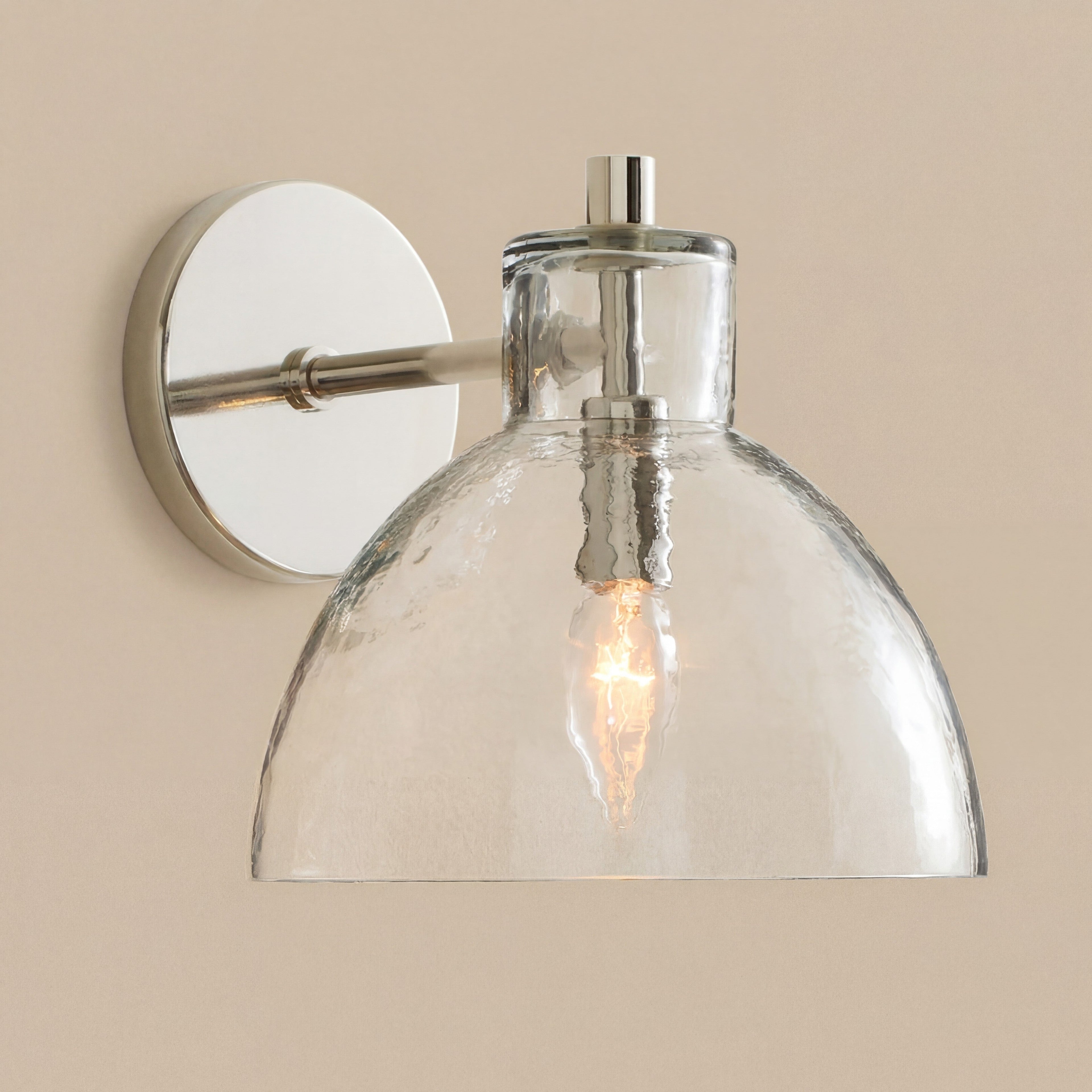 Aurelia-vegglampe med glasskuppel | Ormexis
