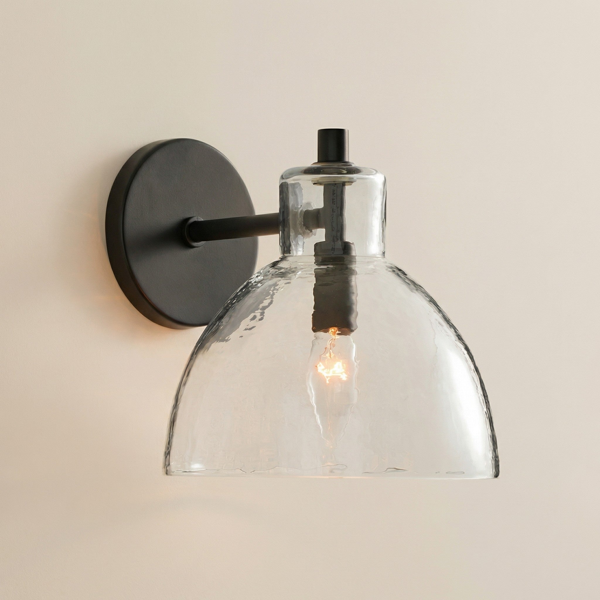Aurelia-vegglampe med glasskuppel | Ormexis