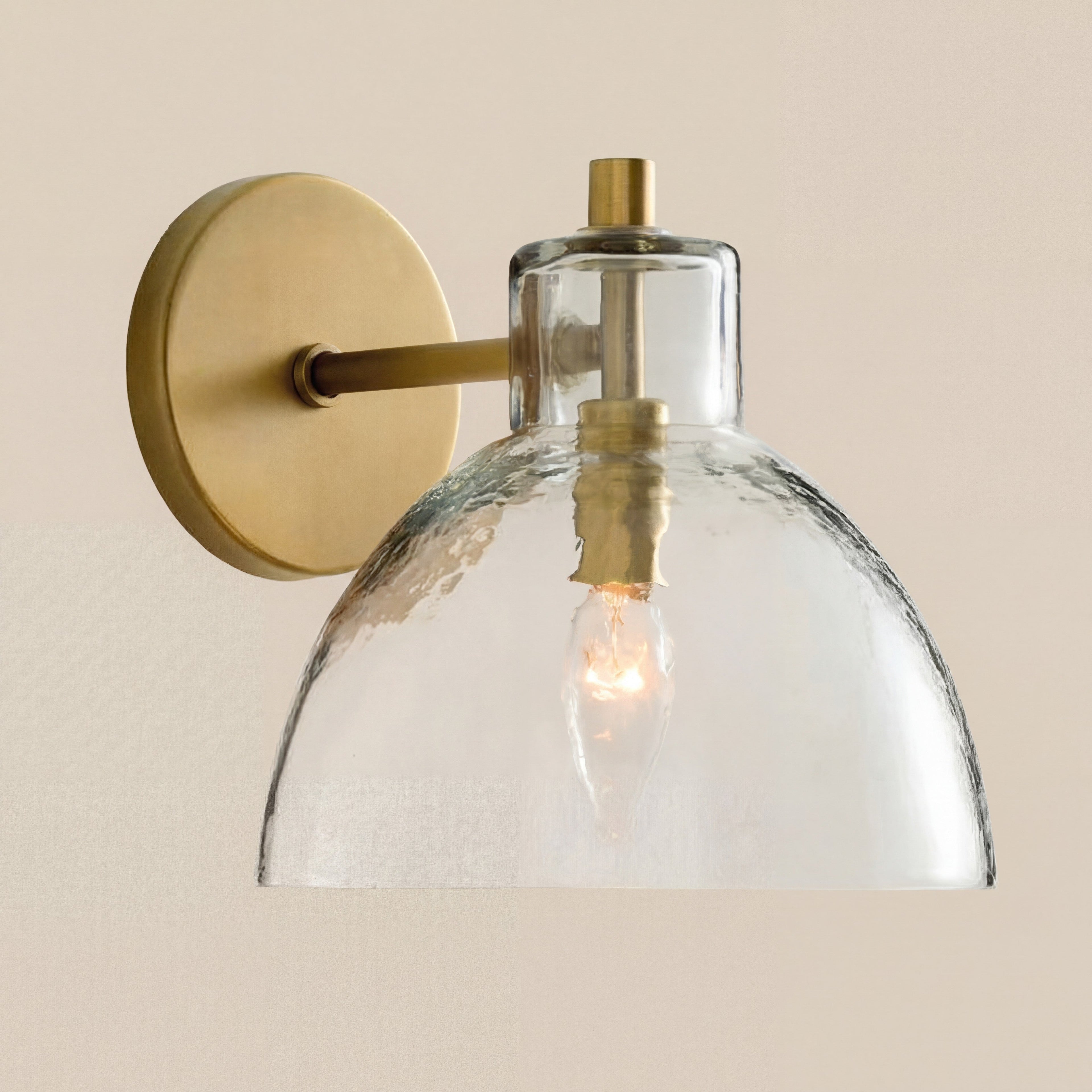 Aurelia-vegglampe med glasskuppel | Ormexis