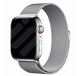 Premium tilbehør til Apple Watch sølv Milanese rem