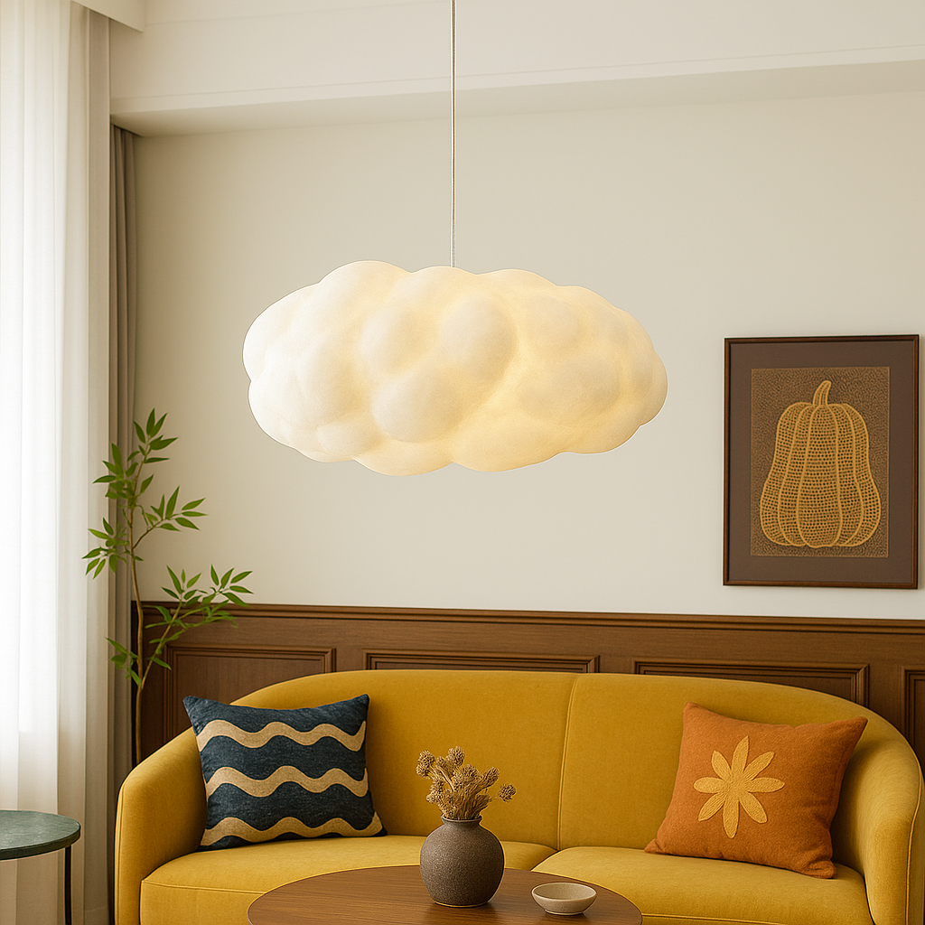 Suspension nuage sculptée scandinave | Ormexis