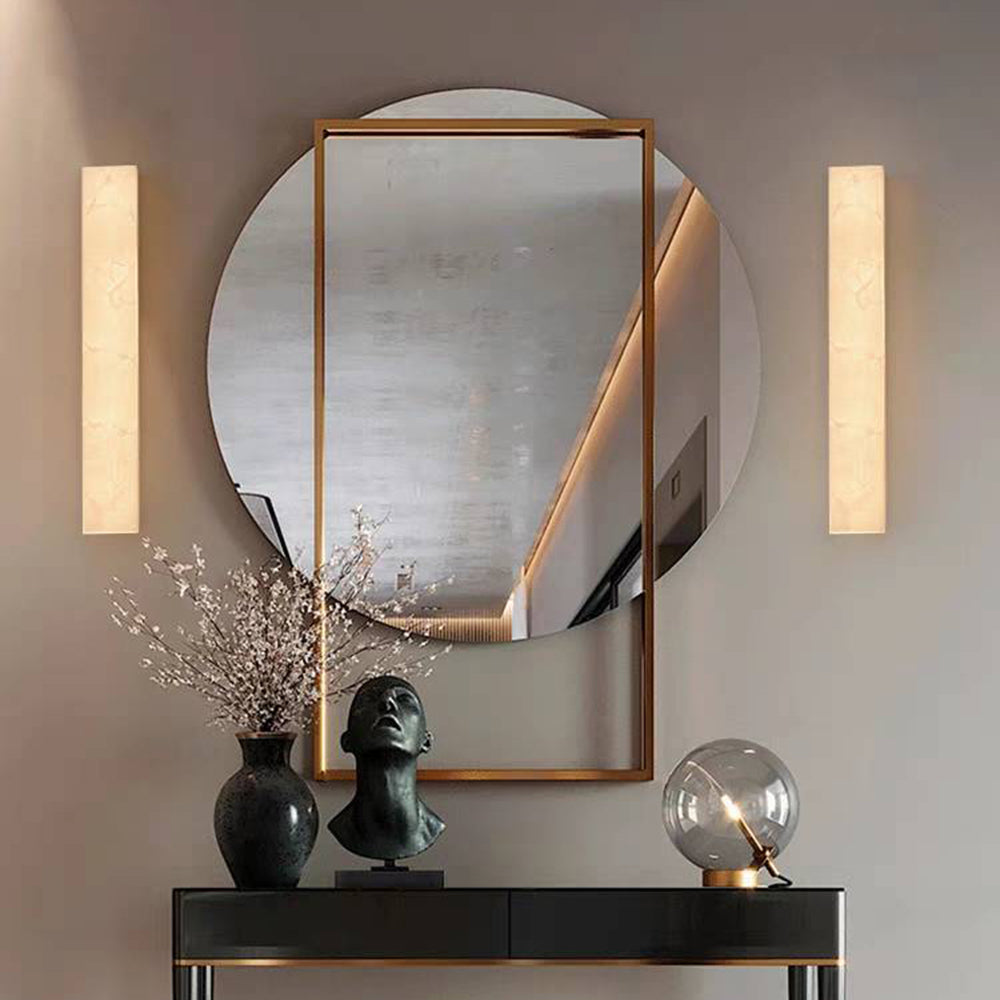 Modern Alabaster Outdoor Wall Light | Ormexis