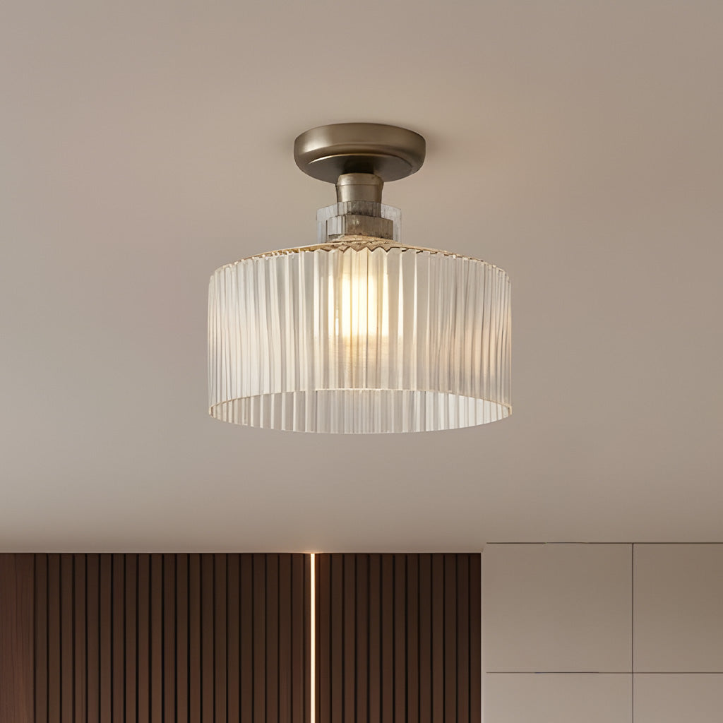 Transitional Glass Ceiling Lamp | Ormexis