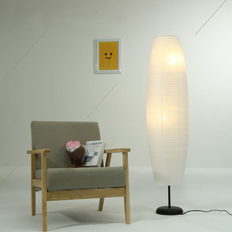 Lampadaire colonne en papier de riz | Ormexis