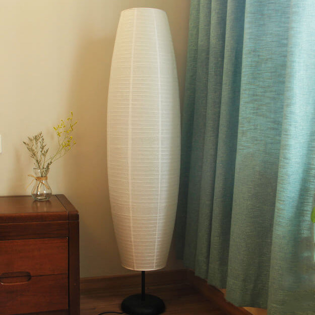 Lampadaire colonne en papier de riz | Ormexis