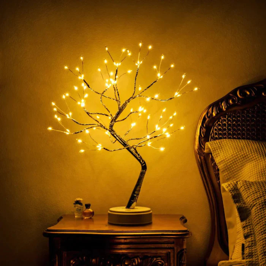 Självlysande bordslampa i grenform | Ormexis