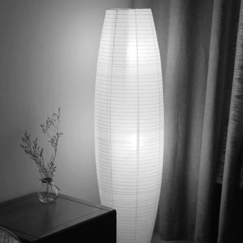 Lampadaire colonne en papier de riz | Ormexis