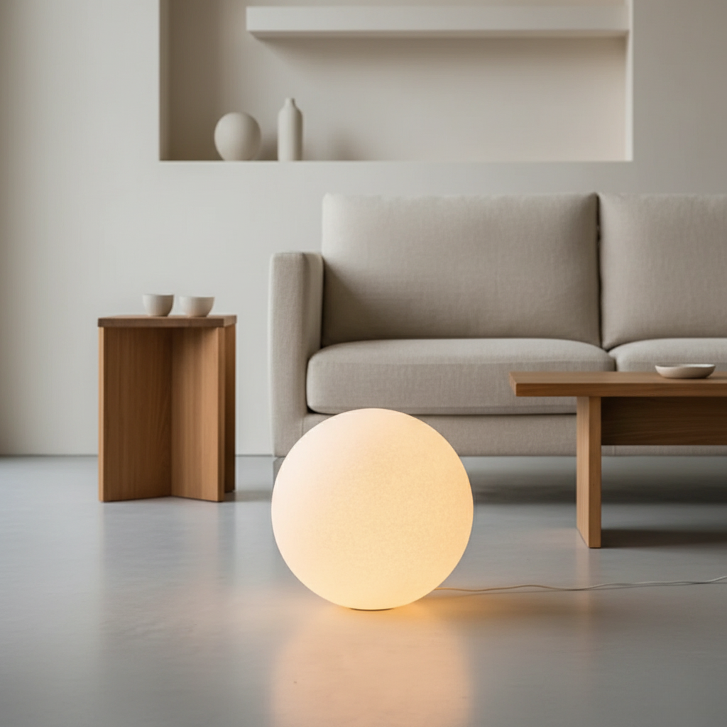 Spherical Diffused Floor Lamp | Ormexis