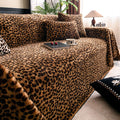 Leopard Plush Sofa Cover | Ormexis
