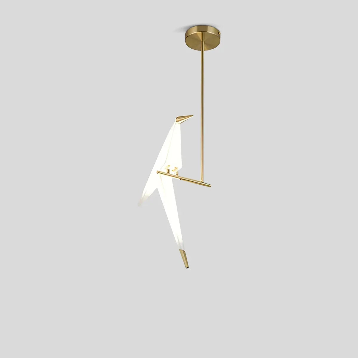 Elegant Dining Room Chandelier With Paper Crane Birds