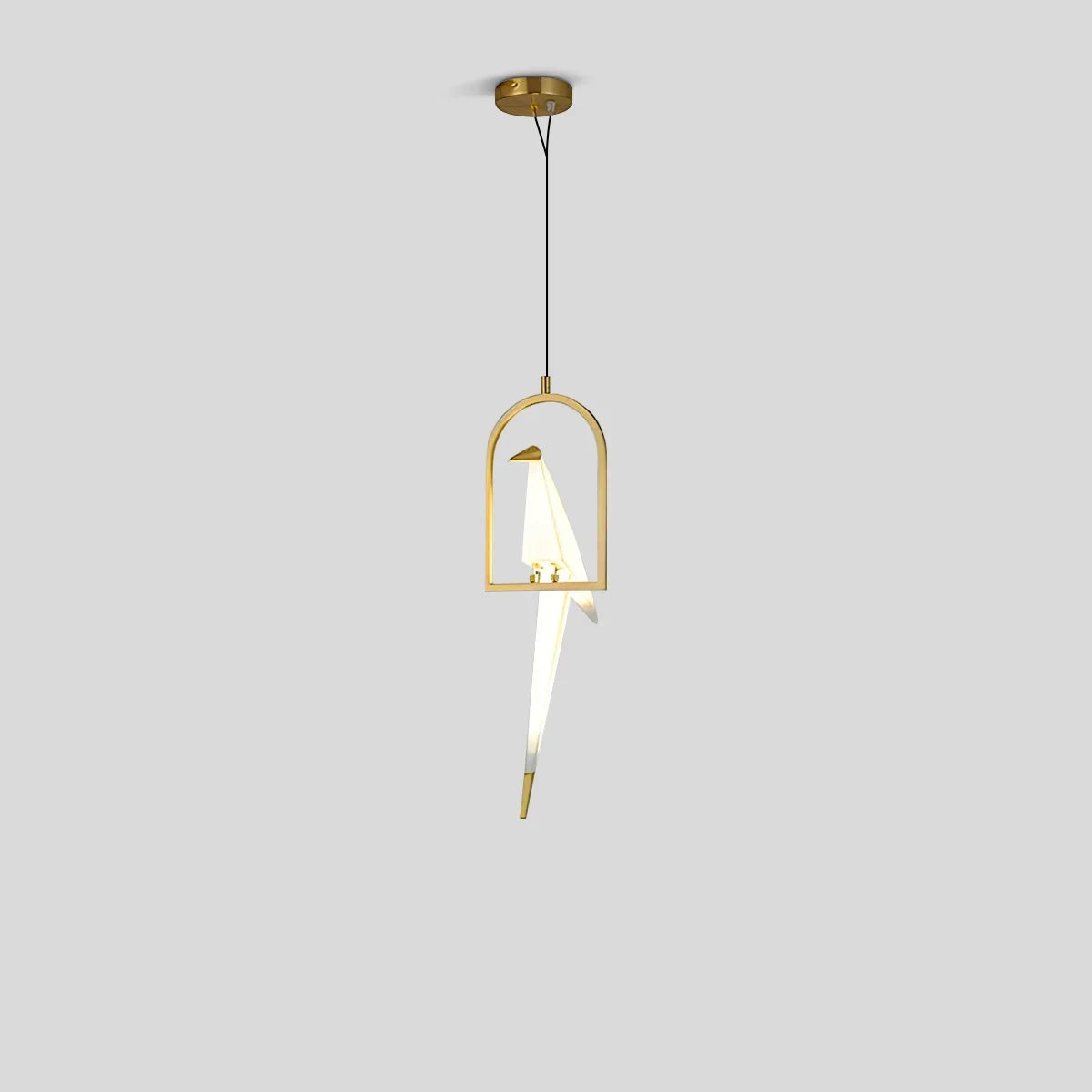 Elegant Dining Room Chandelier With Paper Crane Birds