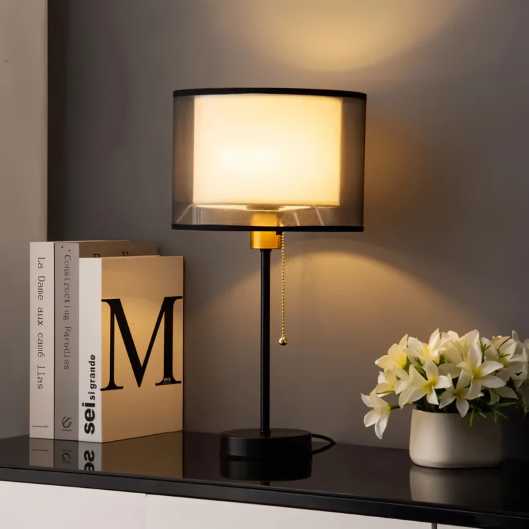 Smoked Linen Table Lamp | Ormexis