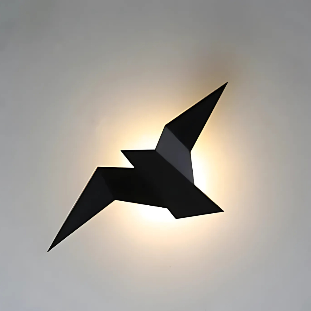 Sculptural Origami Bird Wall Light | Ormexis