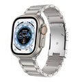 Apple Watch Ultra sølv titanrem slitesterk og stilig