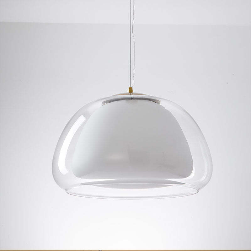 Aurora melkeglass pendellampe for moderne takdekorasjon
