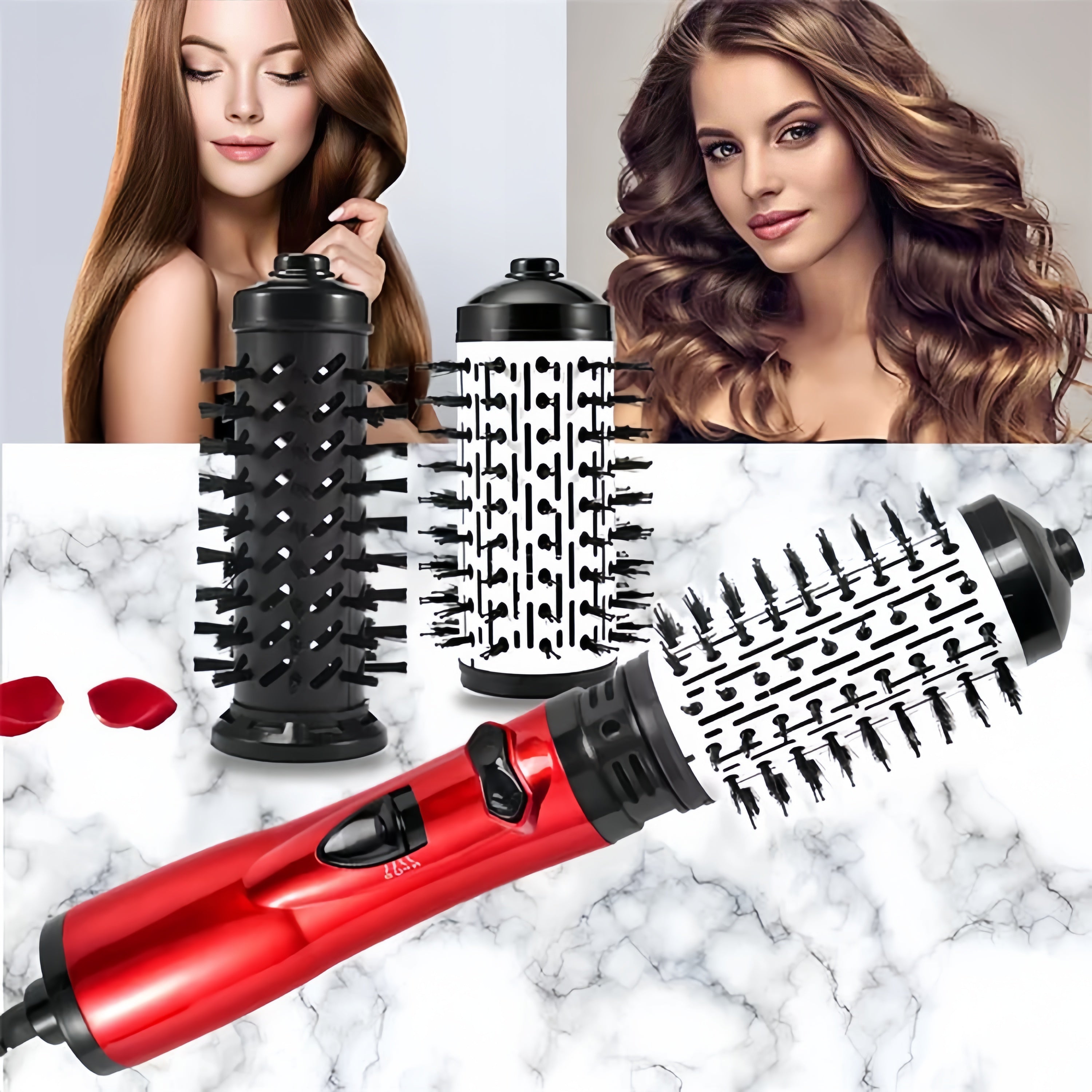 NovaGlide 3-In-1 Hairbrush For Simple Daily Styling