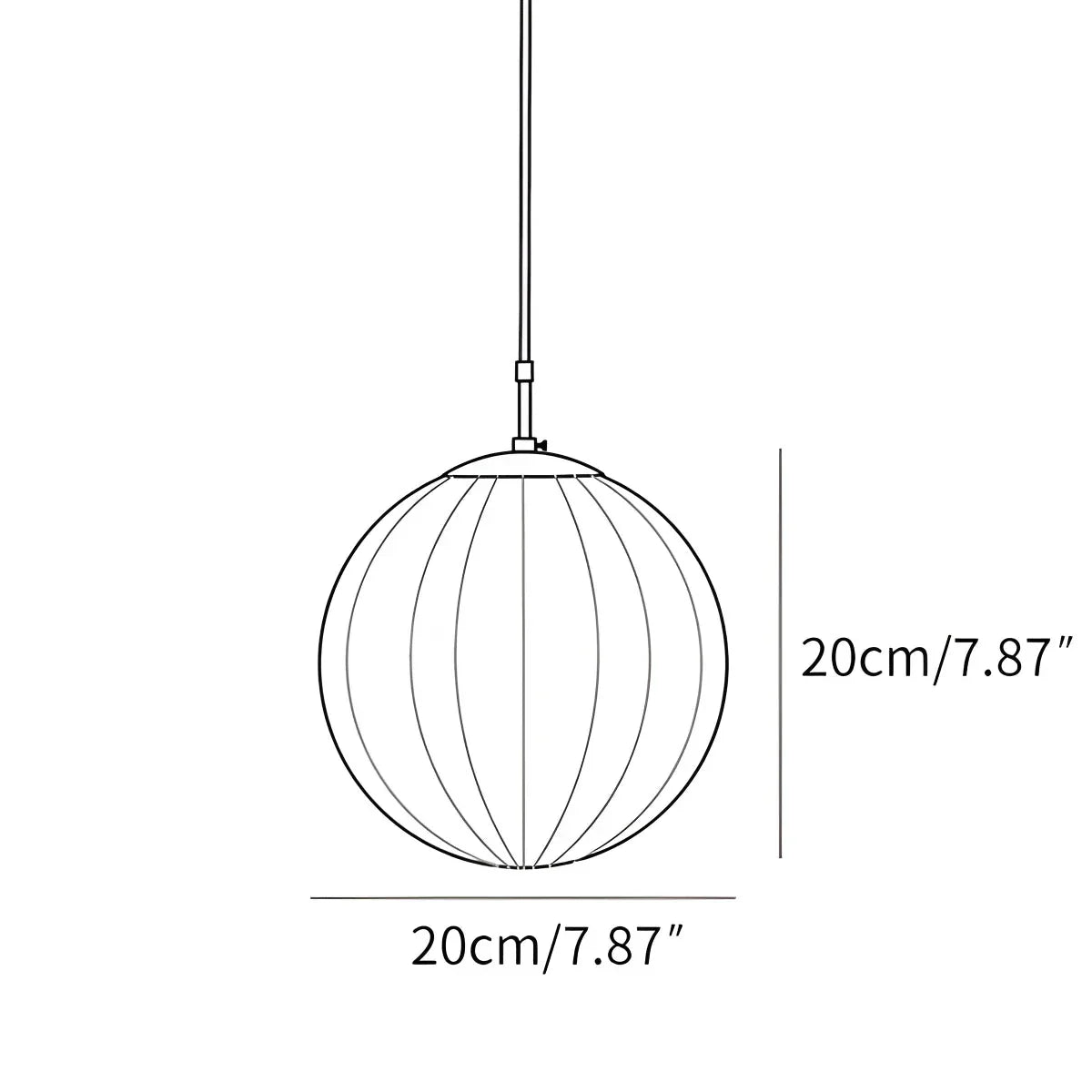 Nordic Glass Globe Pendant Light With Water Pattern For Modern Homes