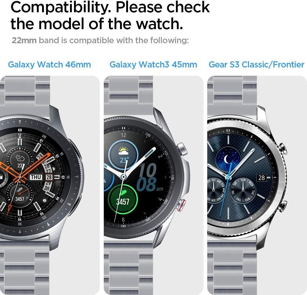 Samsung Galaxy Watch 3 45mm Sort Rem Sport Erstatningsrem
