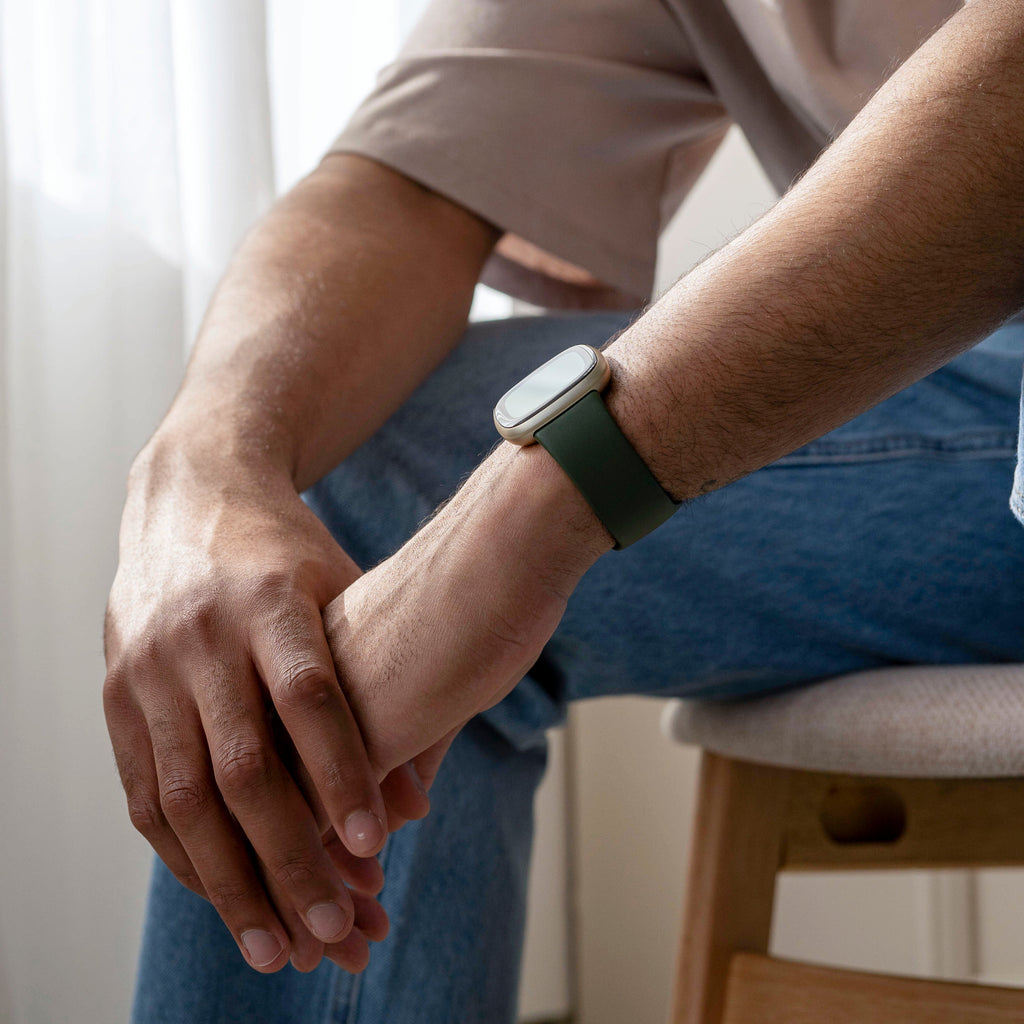 Fitbit Versa 3 Klassieke Donkergroene Siliconen Band Voor Versa 3