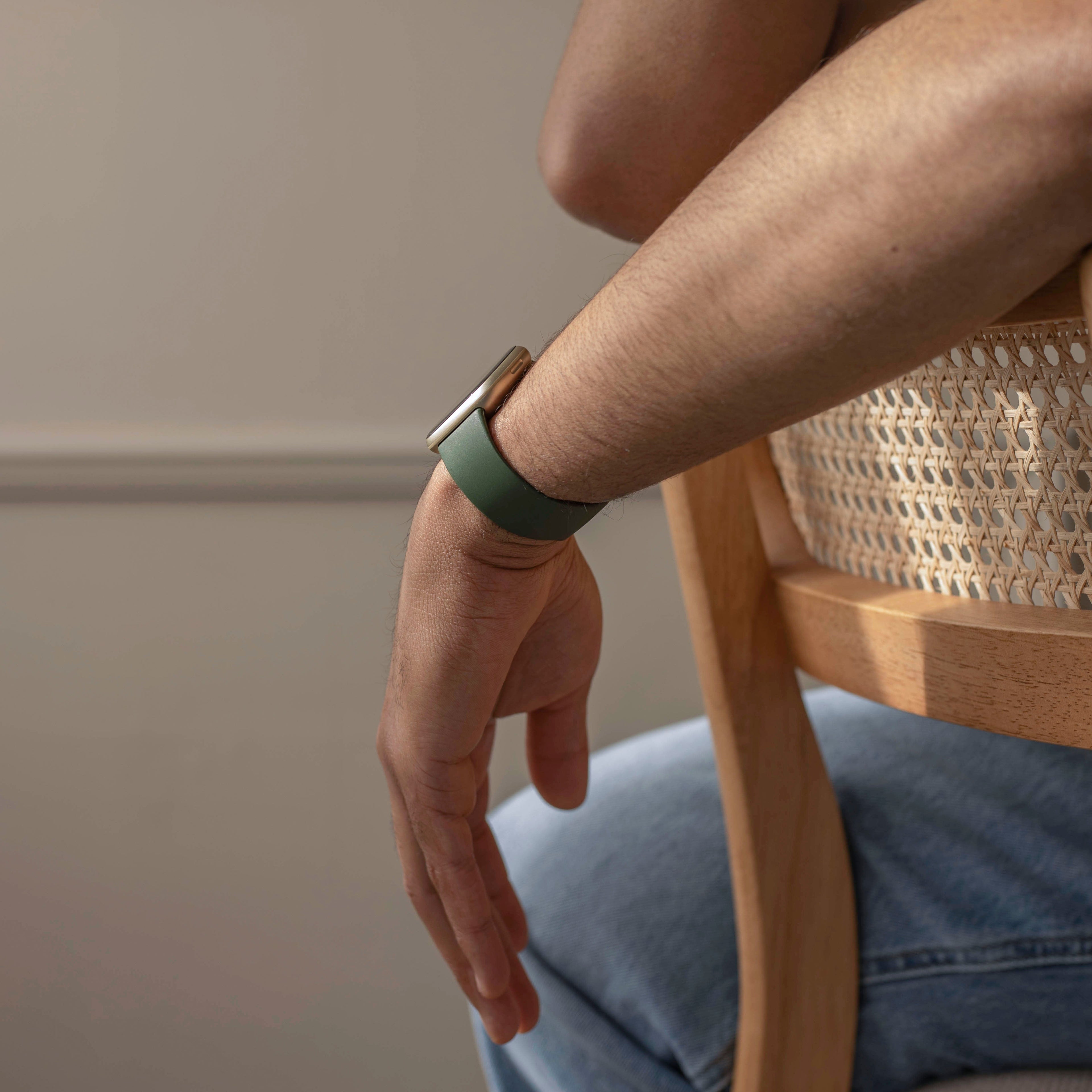 Fitbit Versa 3 Klassieke Donkergroene Siliconen Band Voor Versa 3