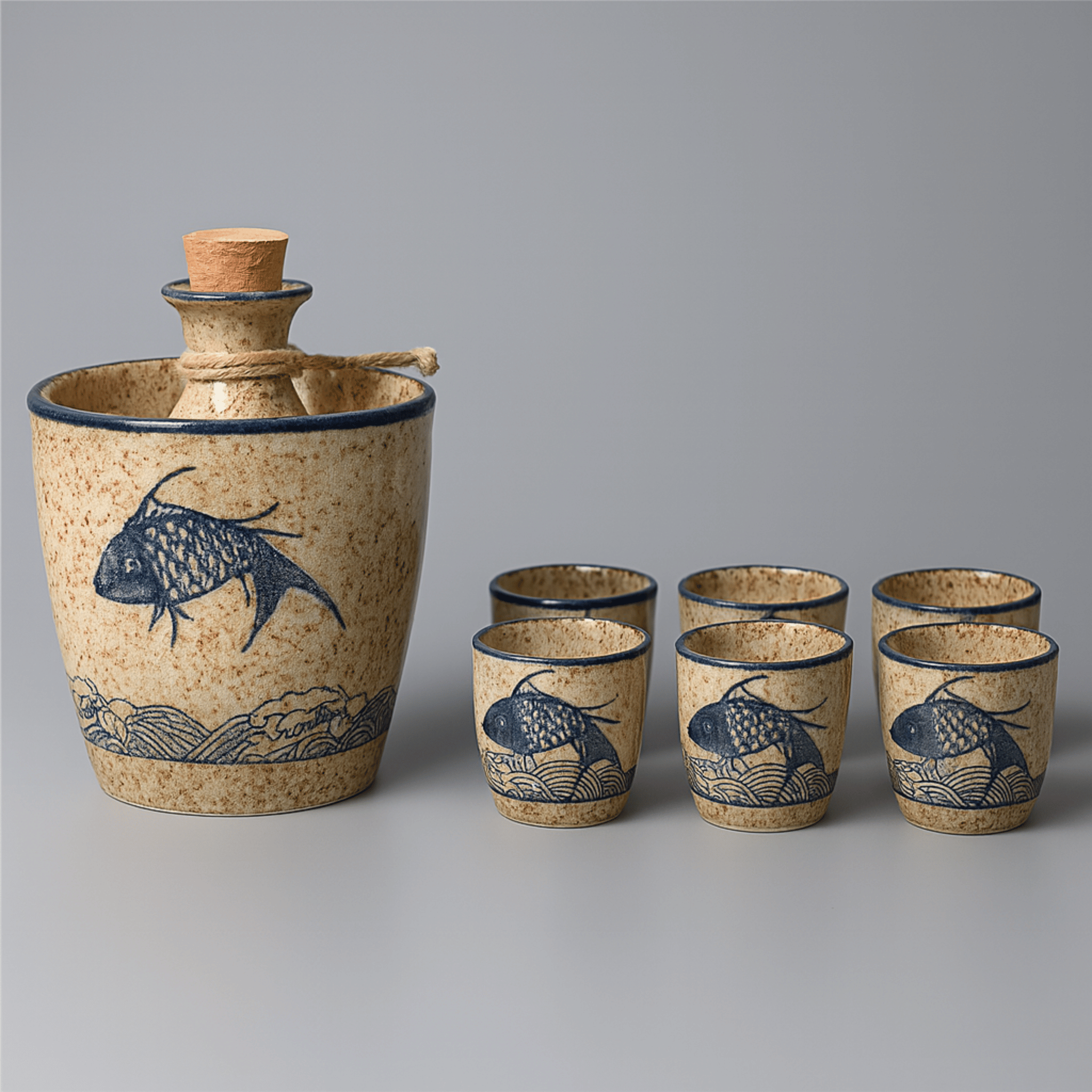 Koi Ceramic Sake Set | Ormexis