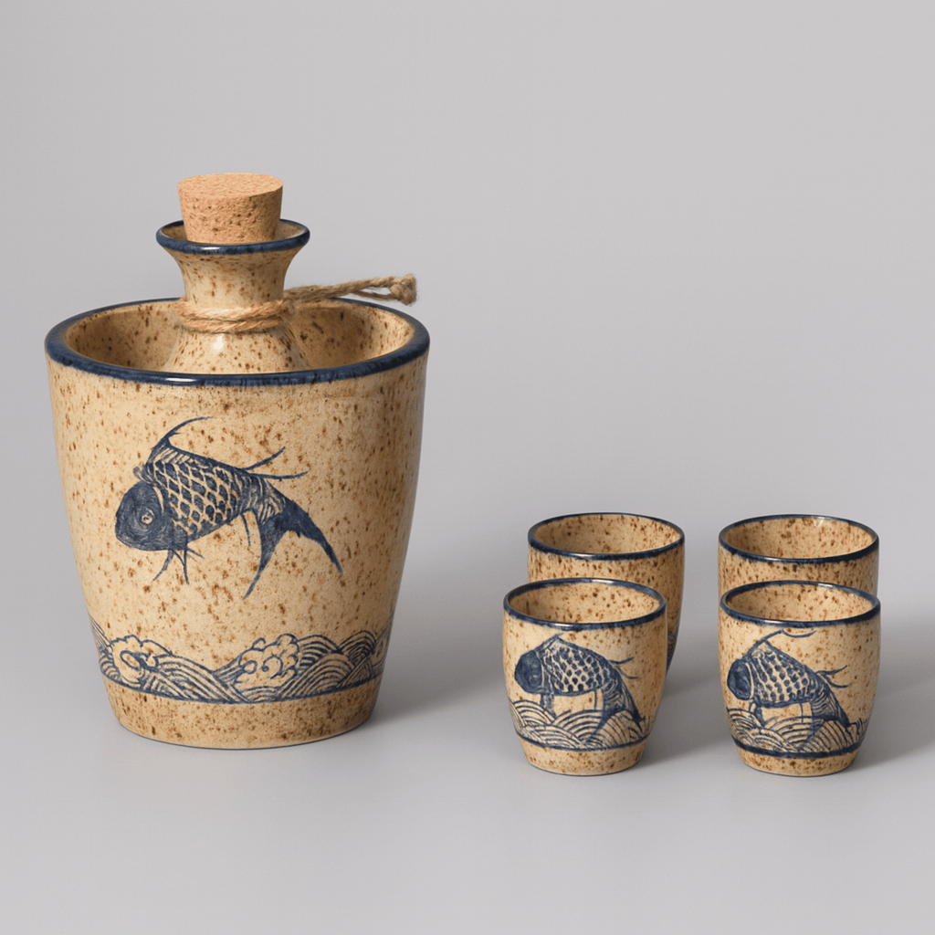 Koi Ceramic Sake Set | Ormexis