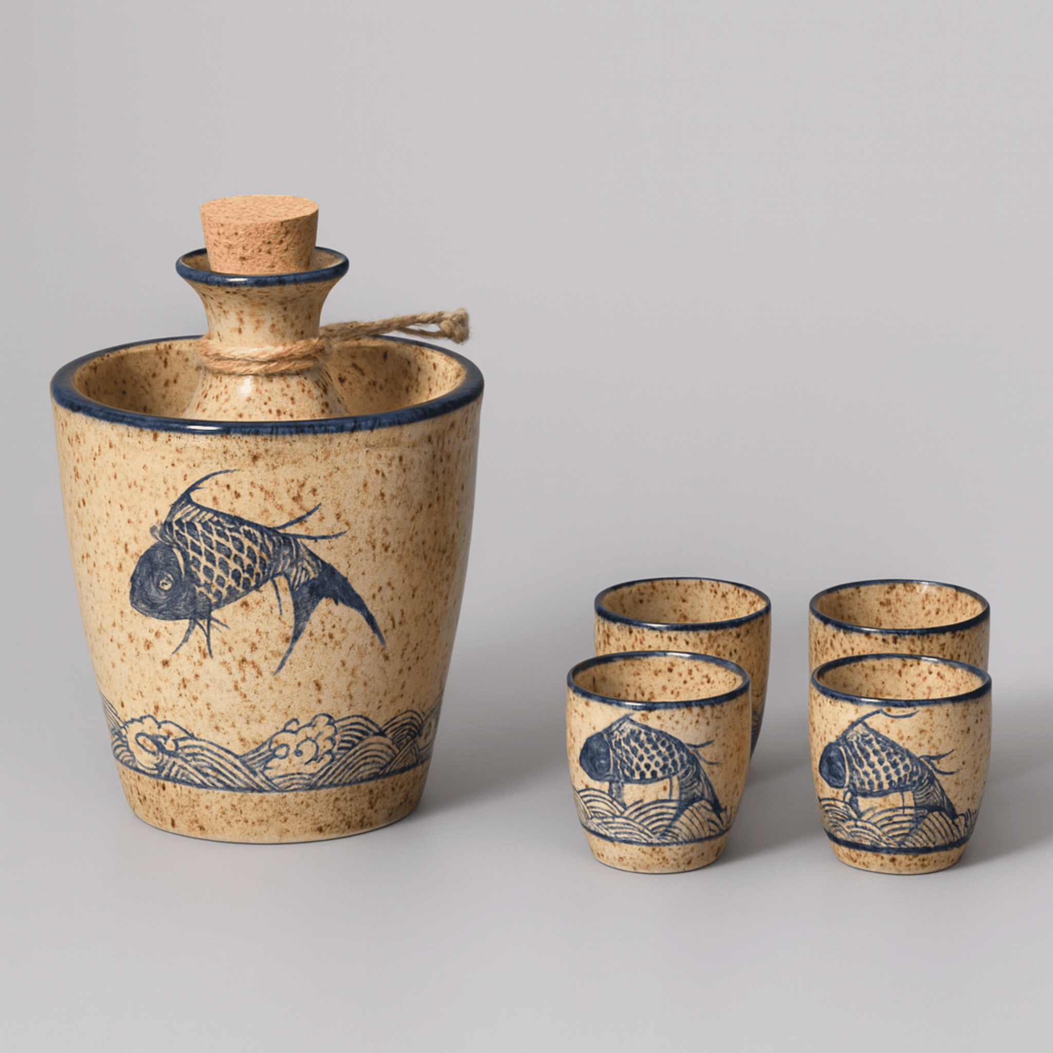 Koi Ceramic Sake Set | Ormexis