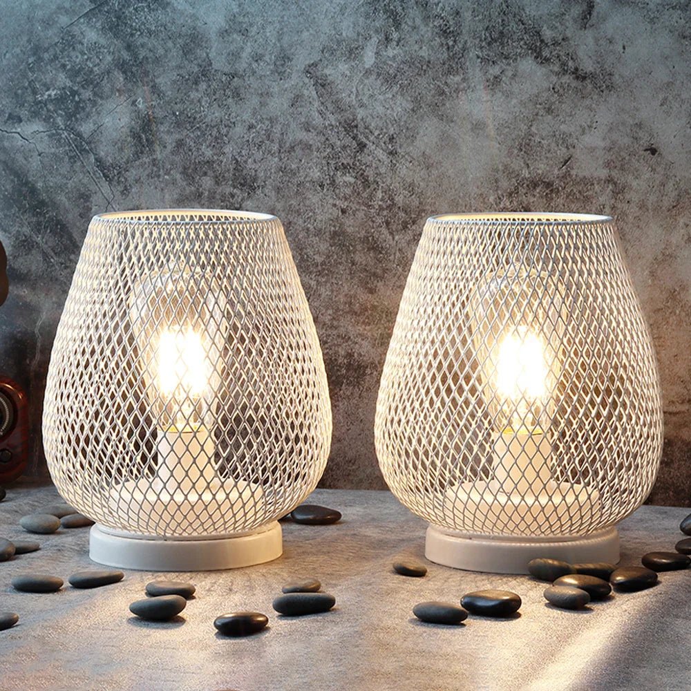 AureaGlow kabellose Tischlampe mit warmem Edison-LED-Leuchten für gemütliche Dekoration