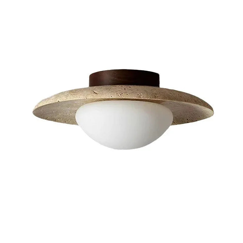 Stone Disc Flush Ceiling Light | Ormexis
