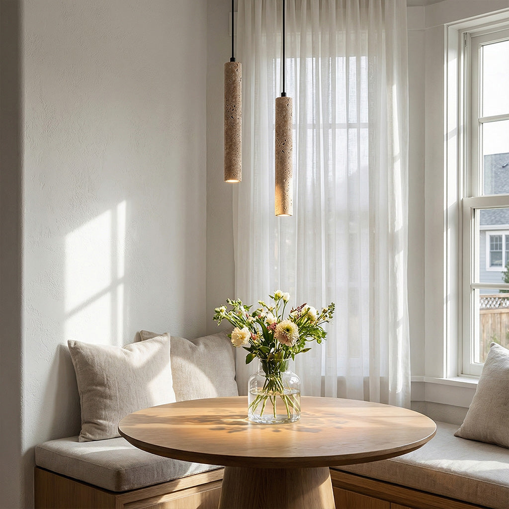Refined Travertine  Pendant Light | Ormexis