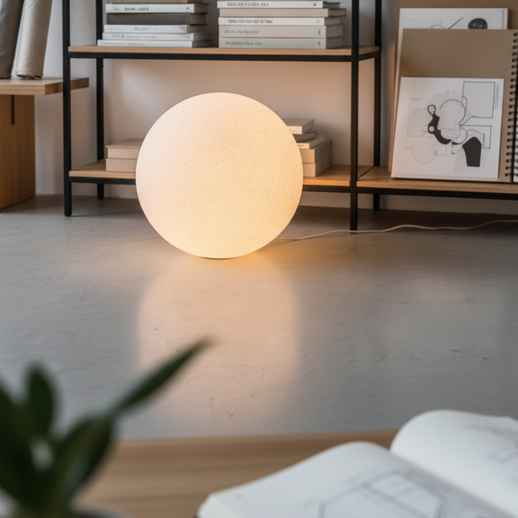 Spherical Diffused Floor Lamp | Ormexis