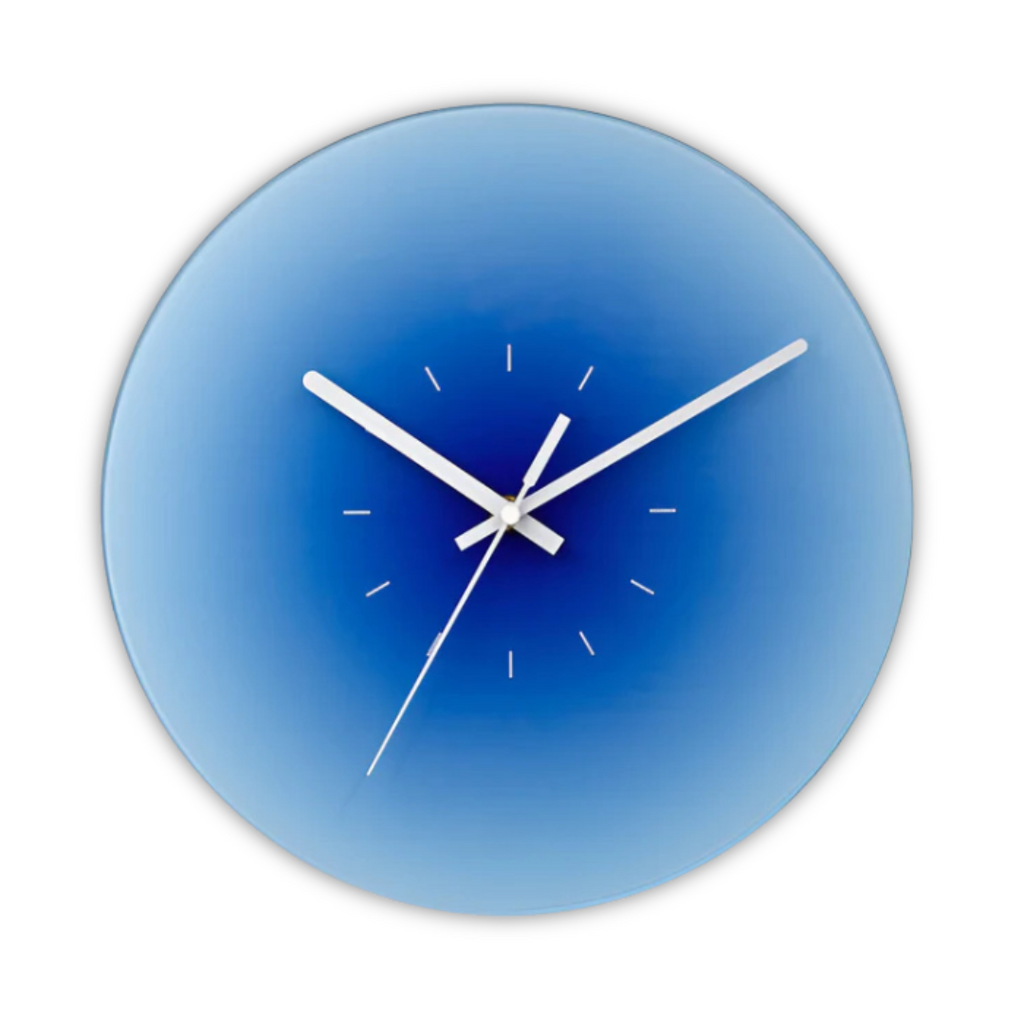 Horloge murale ronde à dégradé abstrait | Ormexis