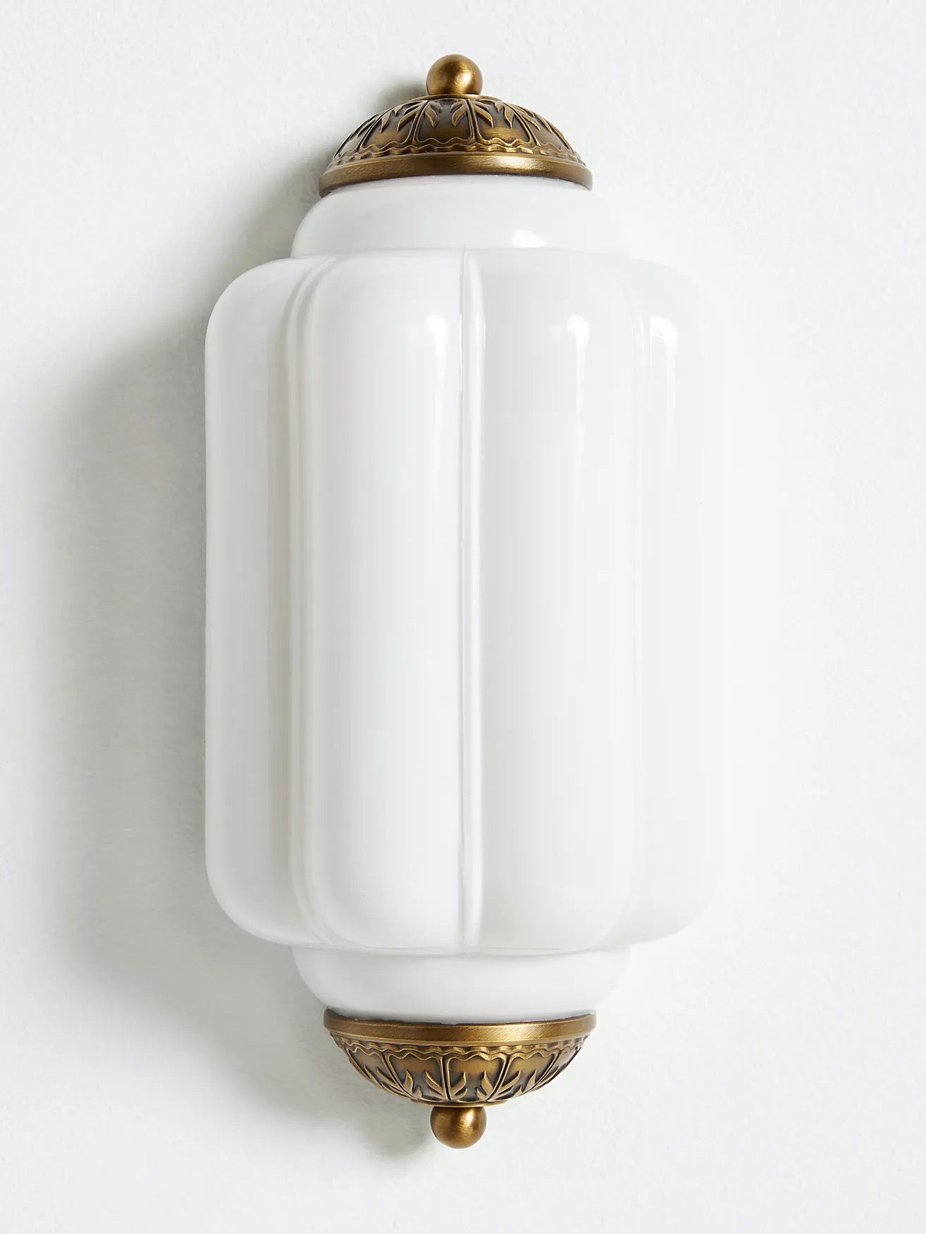 Ribbed Glass Capsule Wall Light | Ormexis