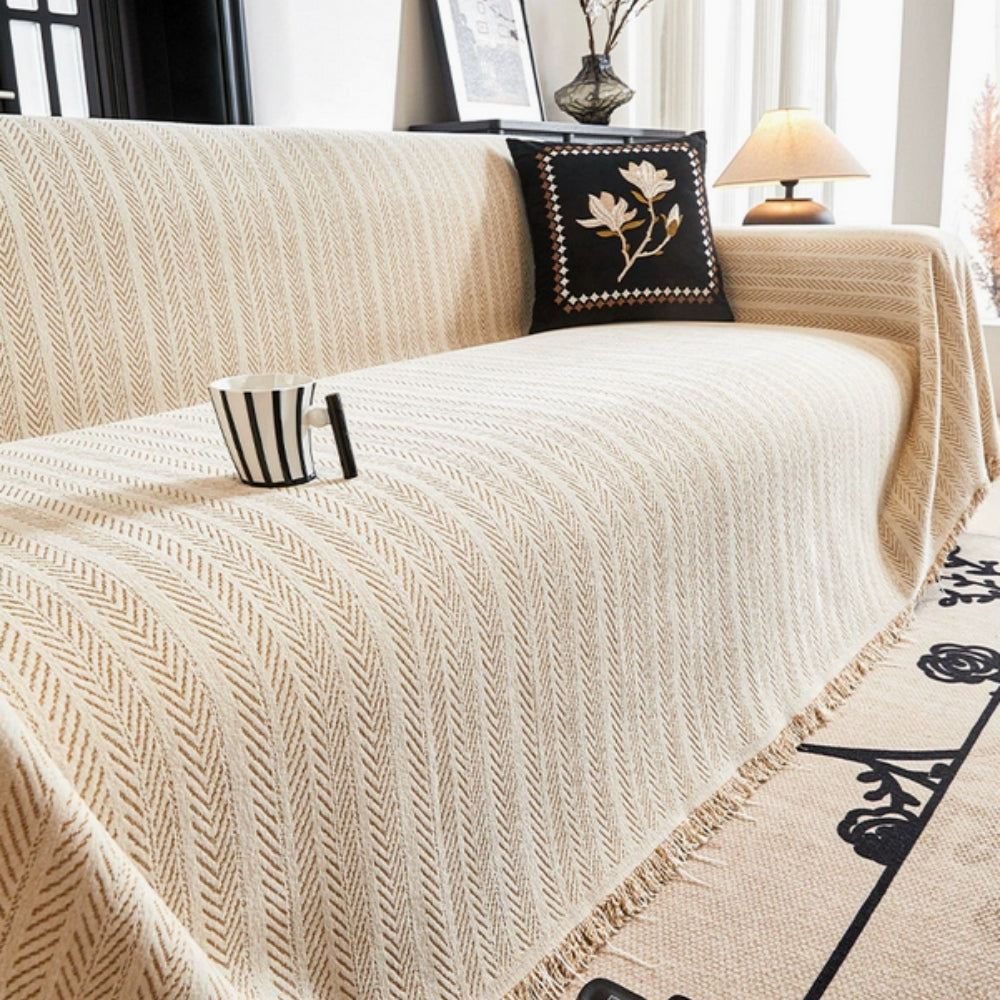 Subtle Weave Sofa Cover | Ormexis