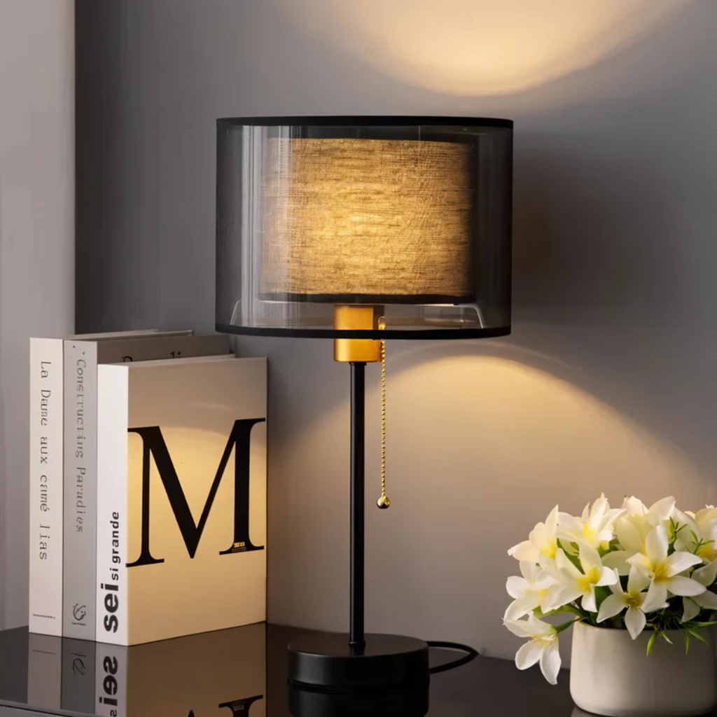 Smoked Linen Table Lamp | Ormexis