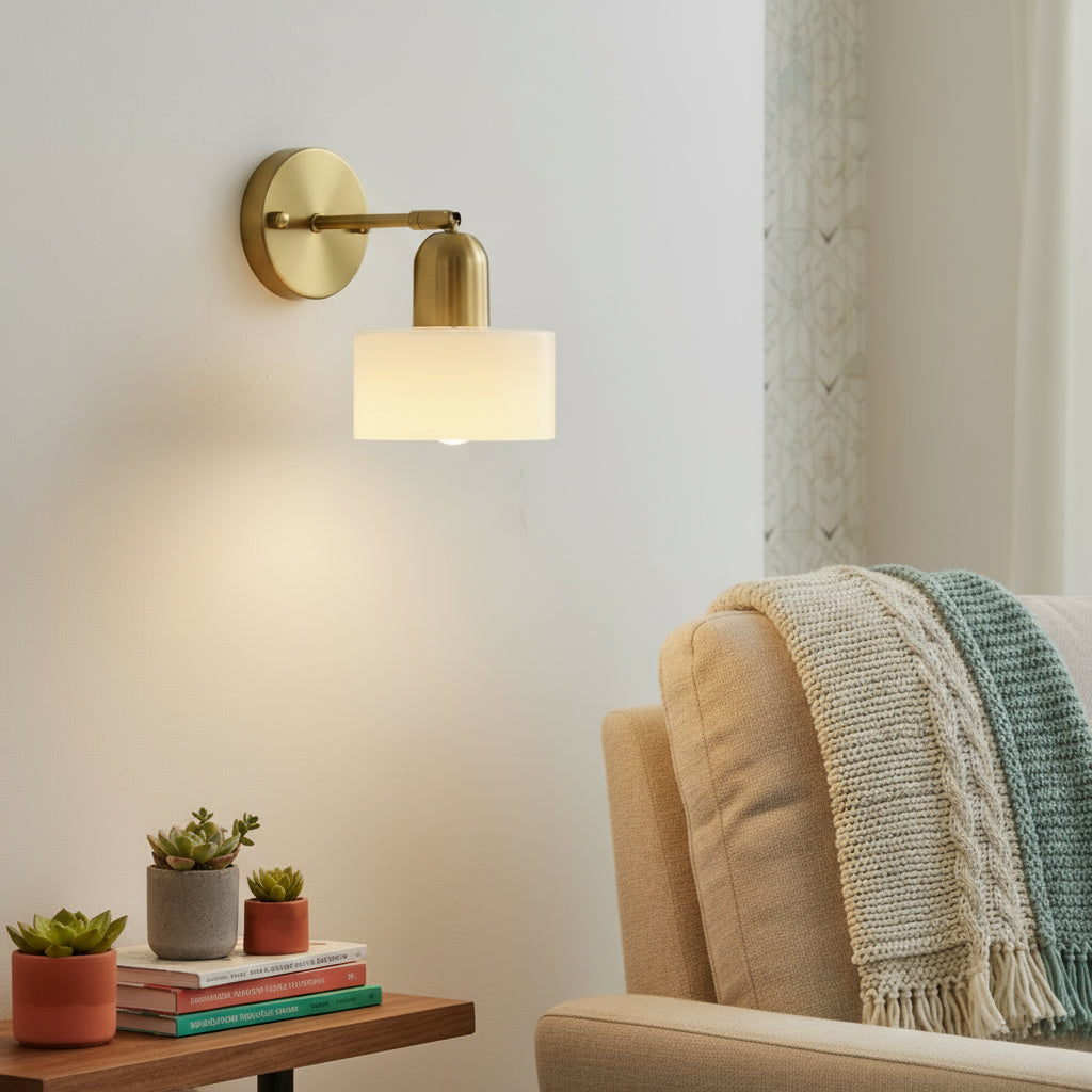 Bauhaus Colored Glass Wall Light | Ormexis
